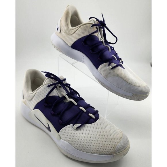 Nike Mens Hyperdunk X Low TB White Purple Basketball Shoes Size 20 AT3867-111
